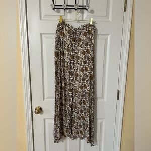 Gypsies and Visooudust Front Button Down Skirt XL